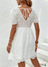 Boho New Backless V-neck Puff Sleeve Dress