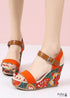 Boho Open Toe High Heel Sandals