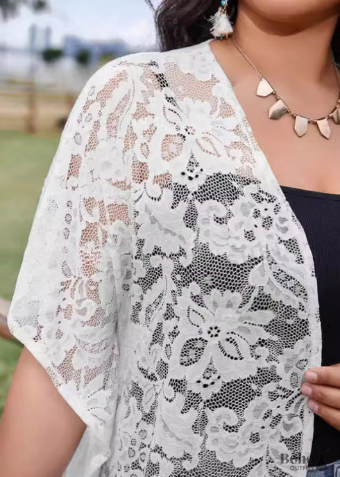 Boho Patchwork Sun Protection Lace Cardigan