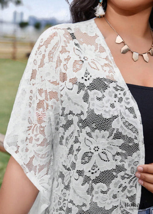 Boho Patchwork Sun Protection Lace Cardigan