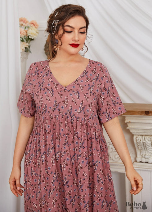 Boho Plus Size Athina Maxi Dress For Women