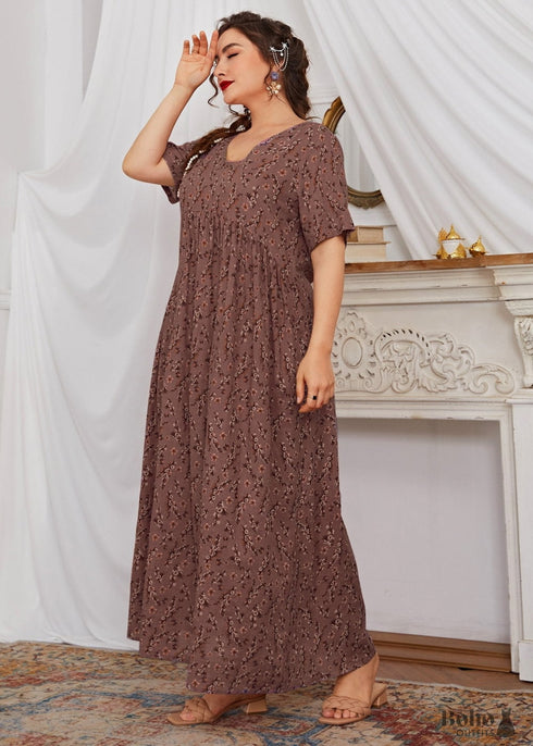 Boho Plus Size Athina Maxi Dress For Women