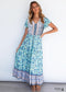 Boho Printed Seaside Vacation Beach Maxi Dress Isabella