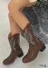 Boho Retro Embroidered Martin Boots