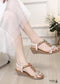 Boho Retro Flower Large Size Sandals