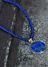 Boho Round Lapis Lazuli Rice Beads Necklace