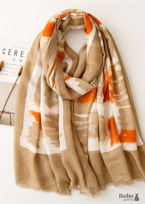 Bufanda Boho Abstracta Zara