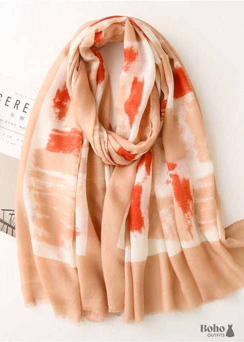 Bufanda Boho Abstracta Zara