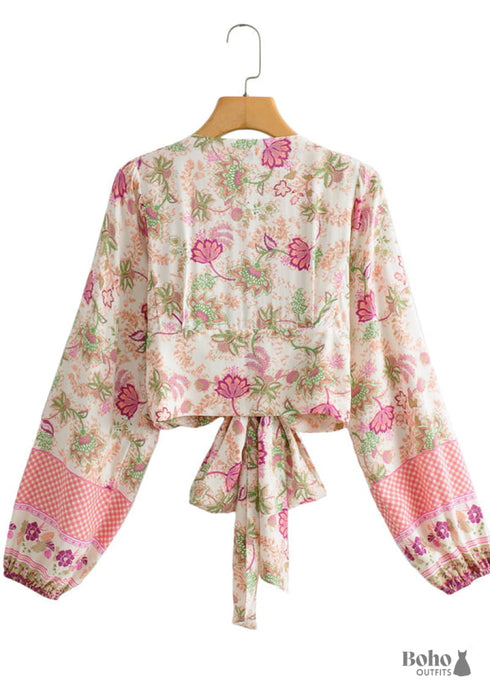 Boho Skirts in Pink India Rose For Women