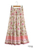 Boho Skirts in Pink India Rose For Women