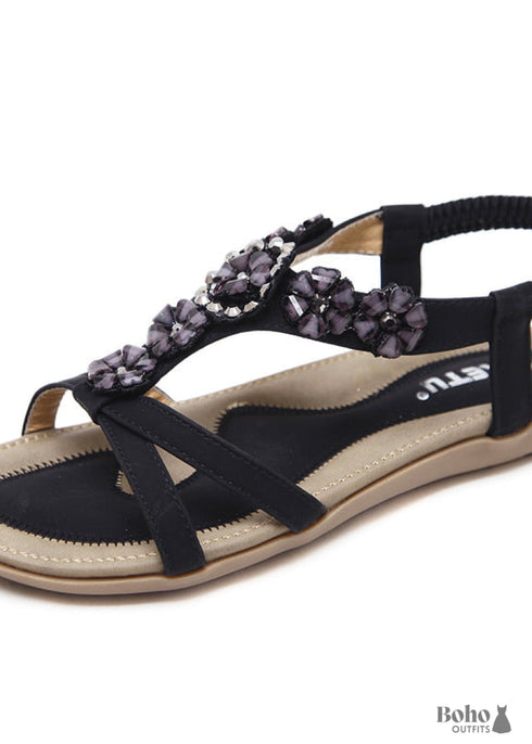 Boho Slip-On Open-Toed Beach Sandals