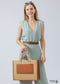 Boho Straw Tote Bag