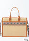 Bolso tote de paja estilo bohemio