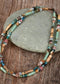 Boho Style Double Layer Mahogany Grain Imperial Stone Ncklace