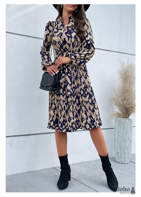 Boho Style Long Sleeve Mini Dress Jessica