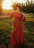 Boho Style One-shoulder Neck Maternity Cotton Dress
