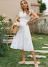 Boho Style White Midi Dress Jennifer