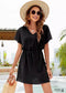 Boho V Neck Short Sleeve Dress
