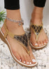 Boho Wedge Heel Clip-toe Sandals