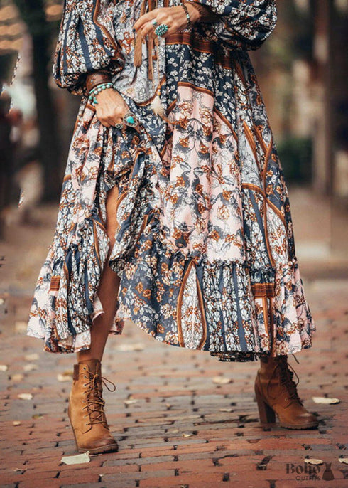 BohoIrregular Pleated Dress