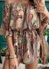 Gamila Boho Print Off-the-shoulder Jumpsuit