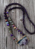 Hand-woven Boho Natural Amethyst Necklace