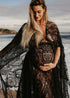 Lace Embroidery Maternity Tassel Boho Dress
