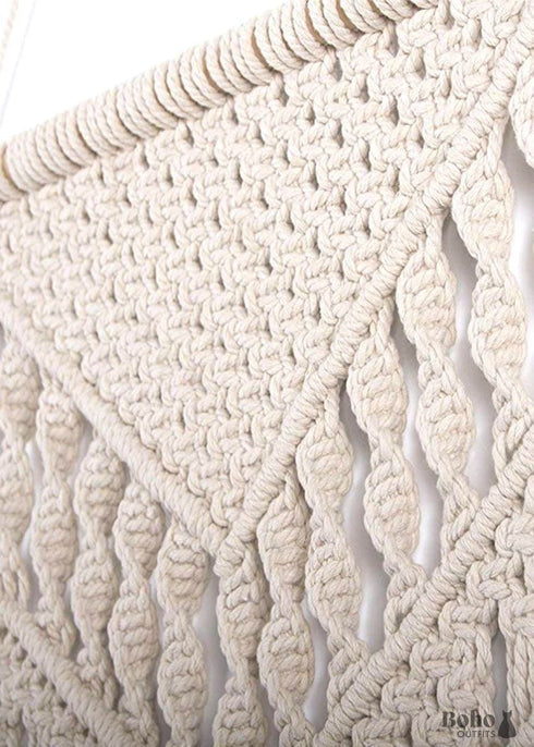 Macrame Woven Wall Hanging Boho Chic Tapestry