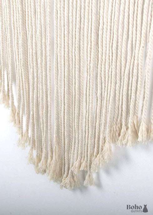 Macrame Woven Wall Hanging Boho Chic Tapestry