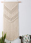 Tapiz bohemio chic tejido en macramé para colgar en la pared