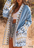 New Style Printed Long Sleeve Boho Cardigan