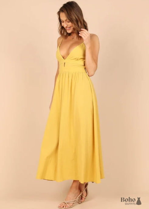 NOT BOHO STYLE - Boho New Women’s Pure Color Suspenders Sexy Dress Lily