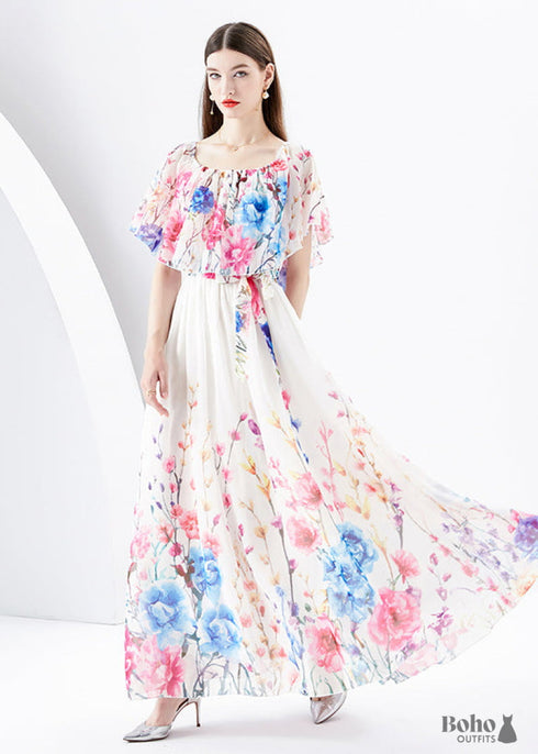 One-shoulder Ruffle Dress