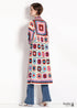 Printed Hollow Long-sleeved Cape Boho Cardigan