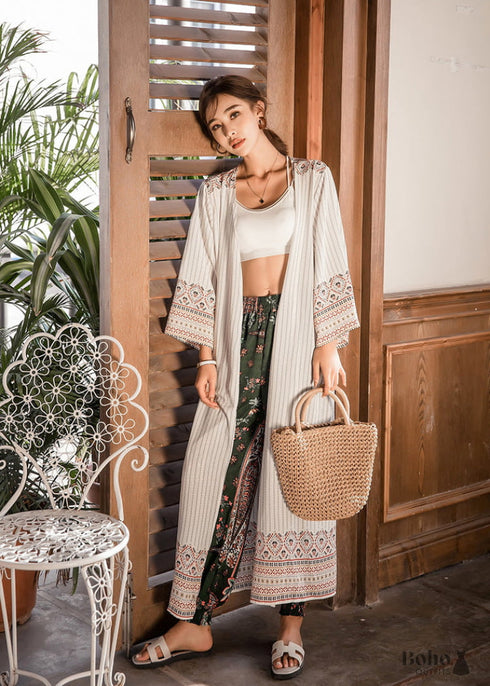 Wear A Long Chiffon Beach Sun Protection Cardigan