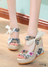 Wedge Heel Platform Boho Shoes
