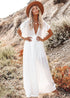 White Boho Maxi Dress Enjoli