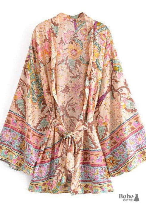 Vestido estilo kimono bohemio chic para mujer