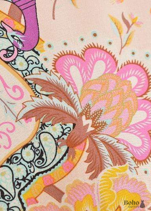 Vestido estilo kimono bohemio chic para mujer