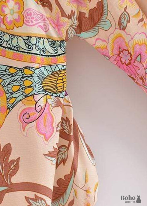 Vestido estilo kimono bohemio chic para mujer