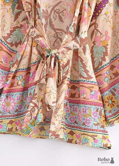 Vestido estilo kimono bohemio chic para mujer