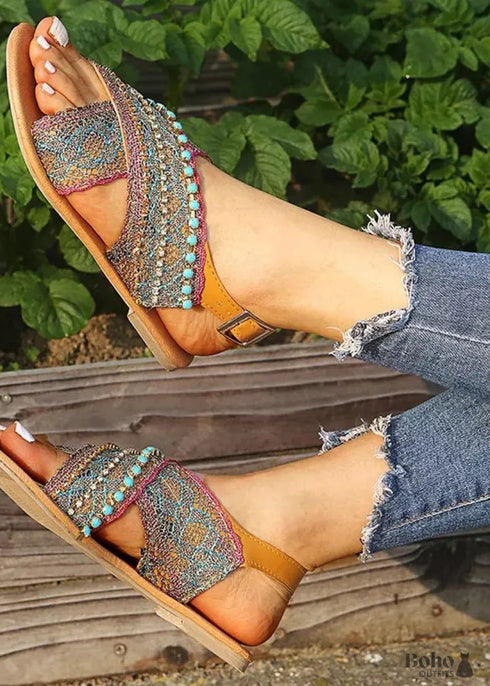Women's Fashion Boho Flat Sandals
