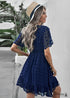 Vestido mini bohemio Aurora azul