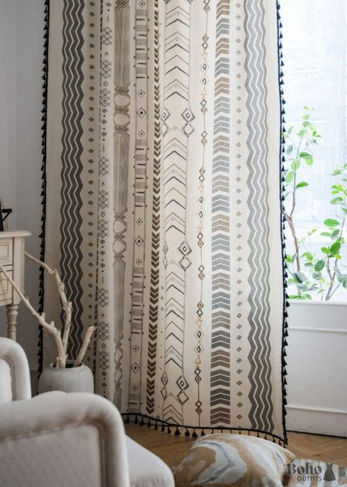 Black And White Curtains