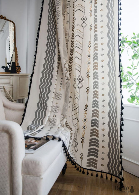 Black And White Curtains