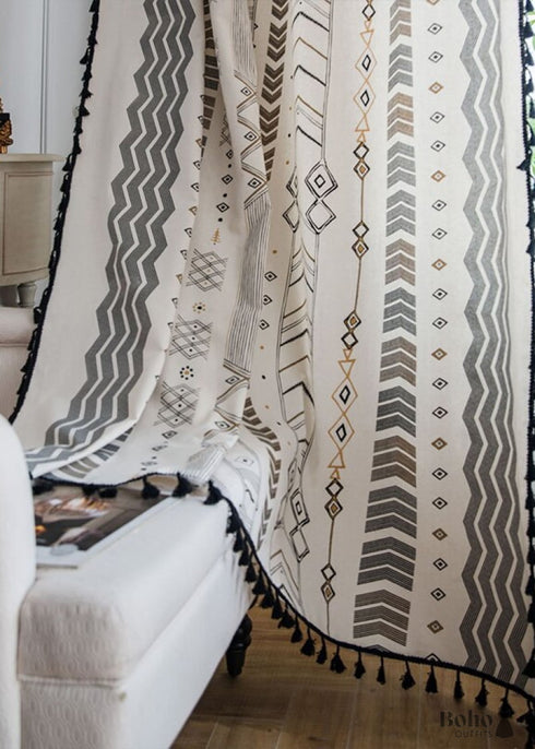 Black And White Curtains