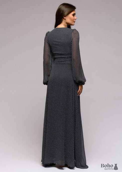 Black Boehmian Bridesmaid Dress