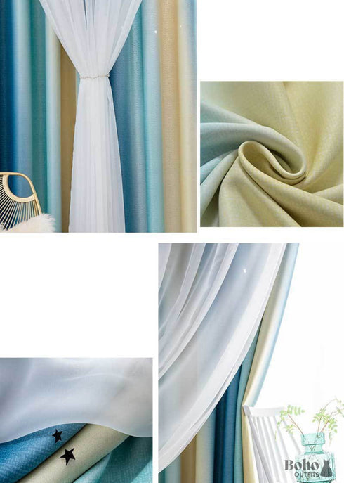 Blue Blackout Curtains