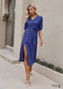 Vestido midi azul marino bohemio