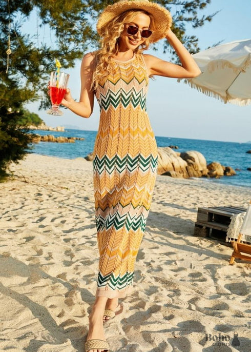 Vestido largo bohemio de playa Sooni